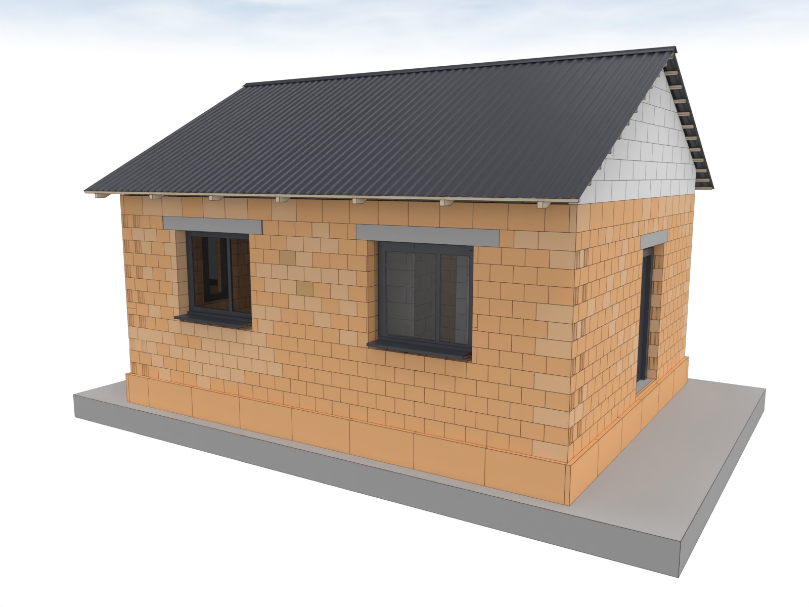 MODEL RODINNÉHO DOMU VERZE 2 V MĚŘÍTKU 1:20